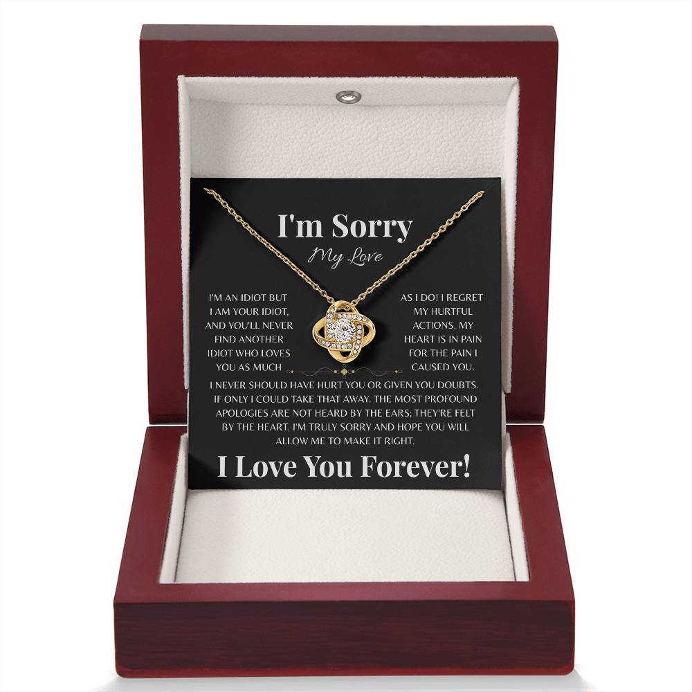 Never Should Have Hurt You | Love Knot Necklace