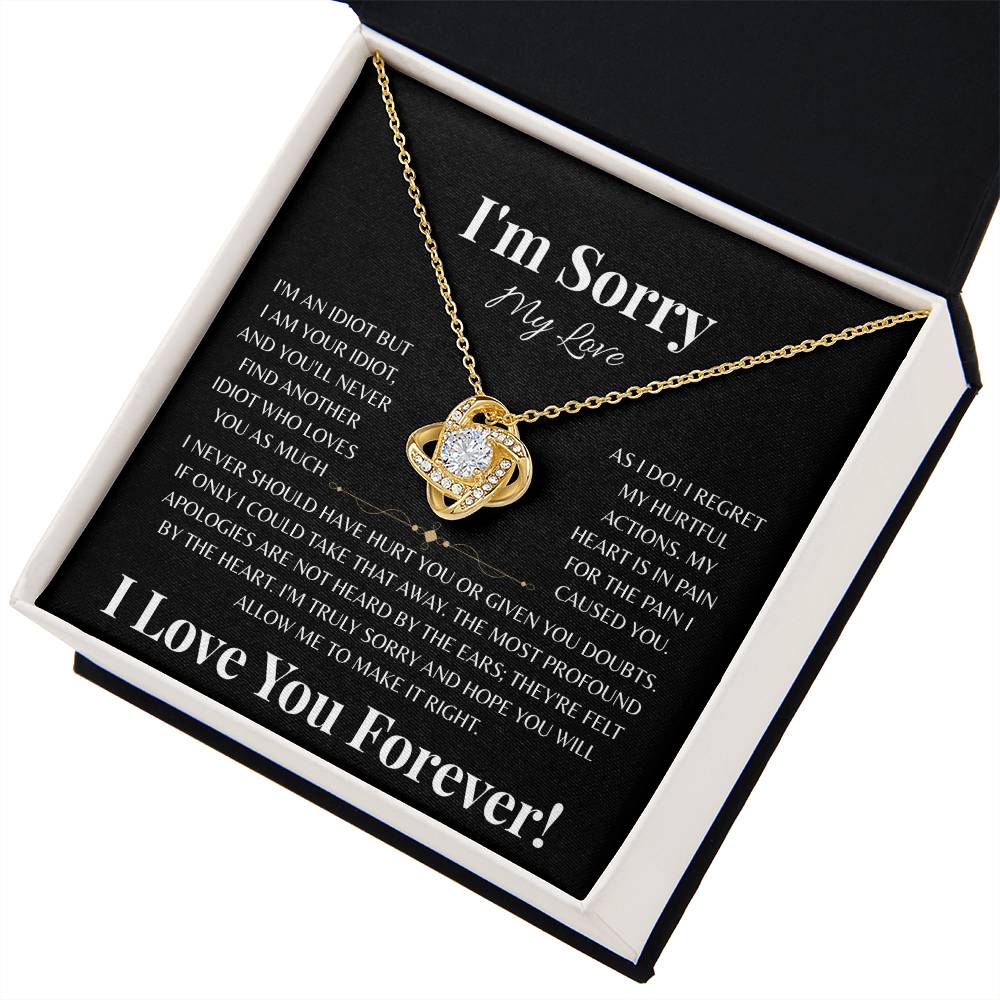 Never Should Have Hurt You | Love Knot Necklace
