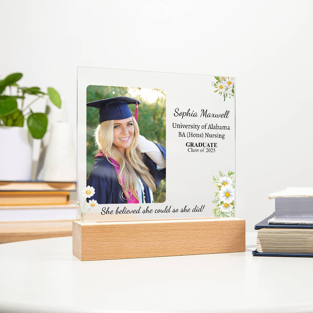 She Believed She Could So She Did Acrylic Plaque