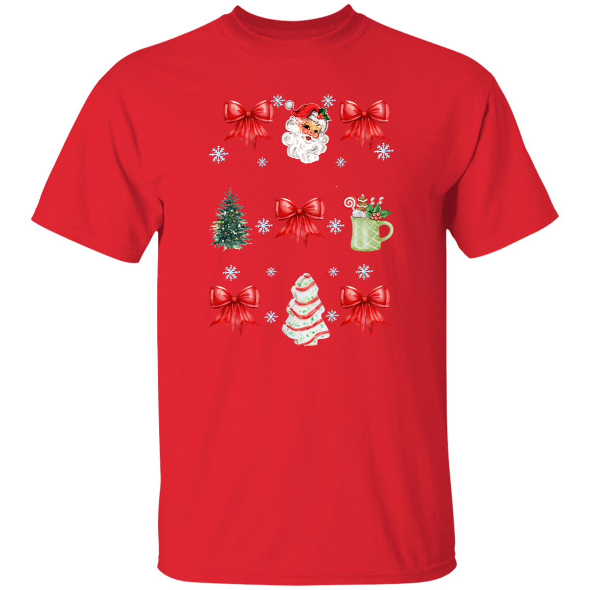 Christmas Coquette Bow T-shirt | Sweatshirt