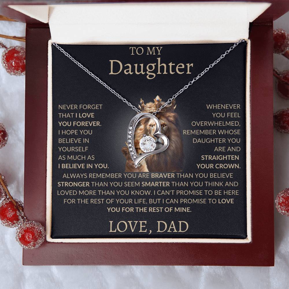 Forever Love Necklace Dad To My Daughter