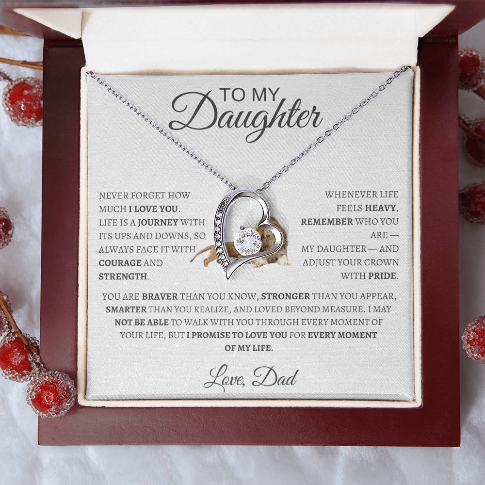 Forever Love Necklace Dad To My Daughter