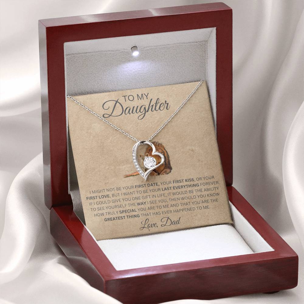 Forever Love Necklace Dad To My Daughter