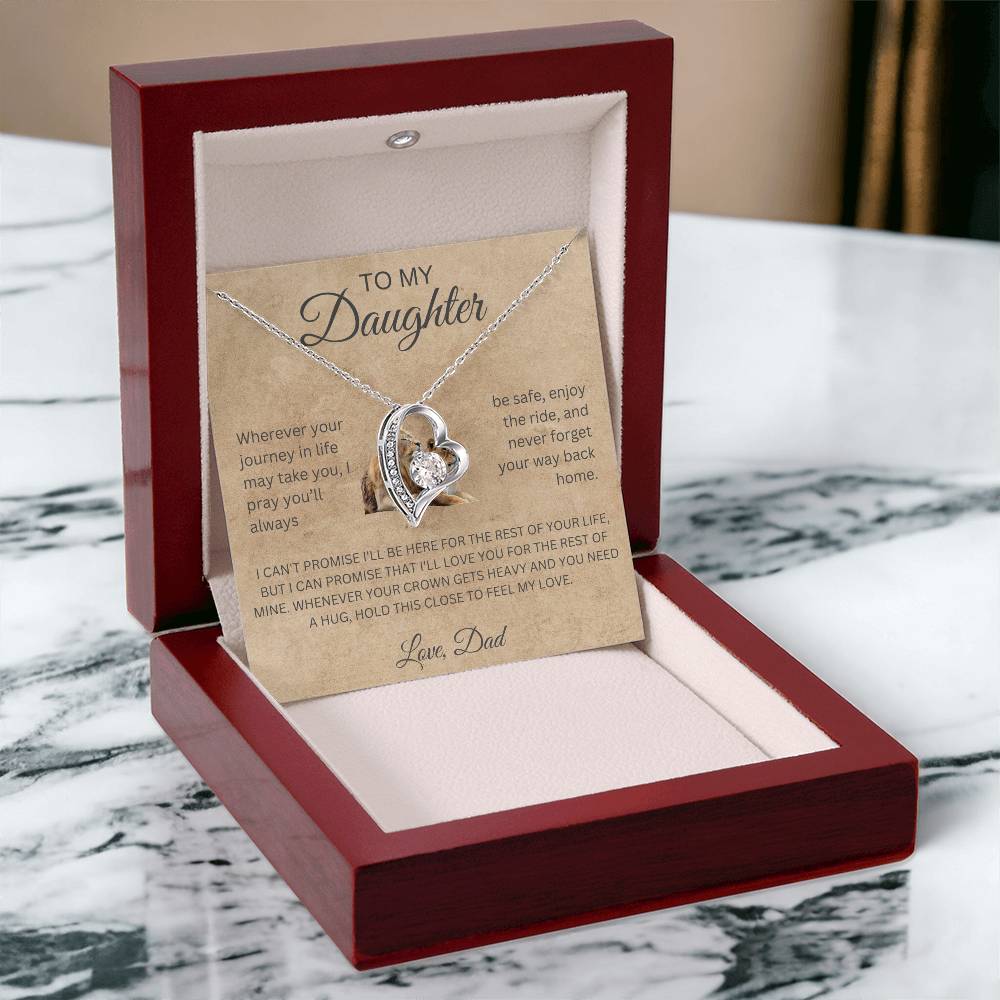 Forever Love Necklace Dad To My Daughter