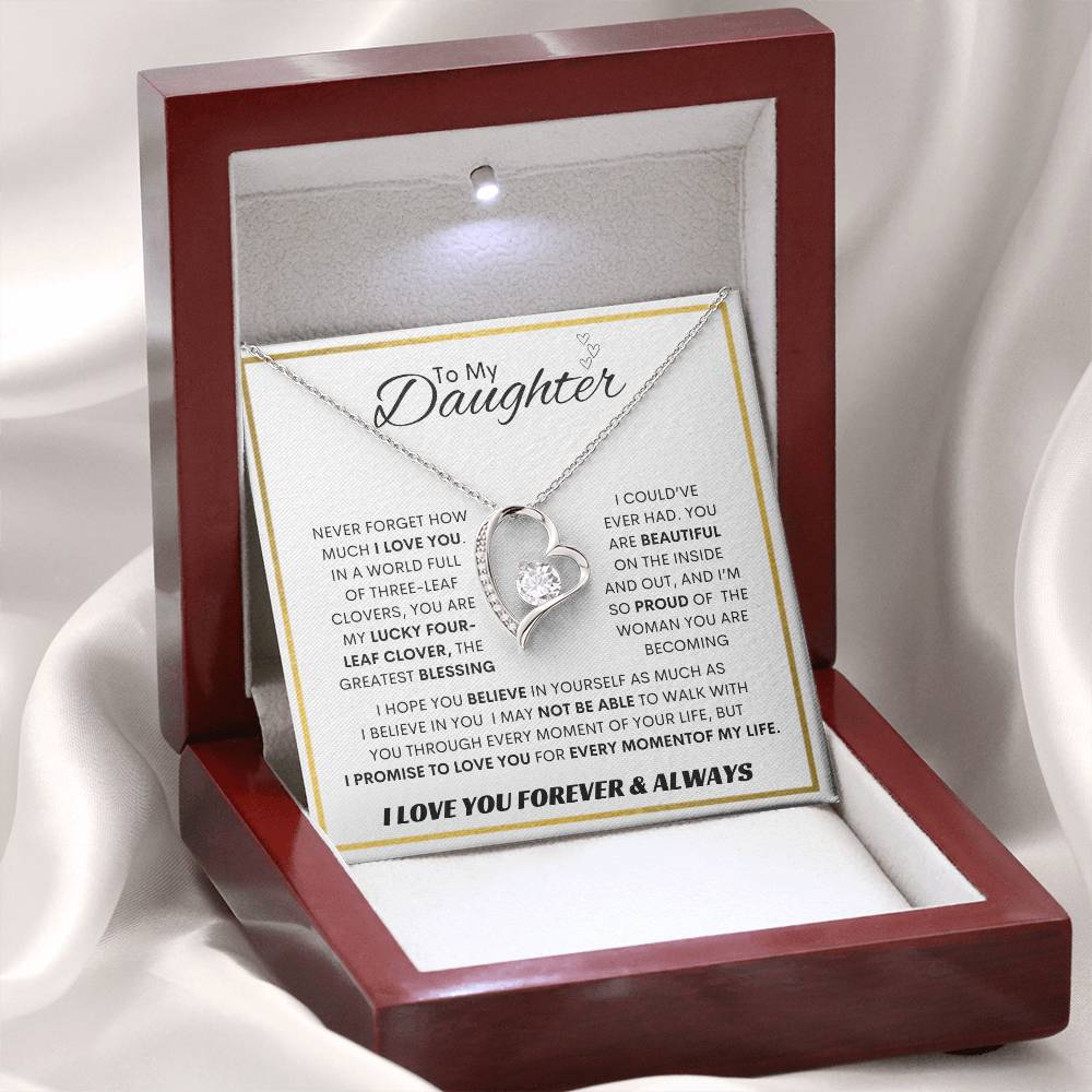 Forever Love Necklace Dad To My Daughter