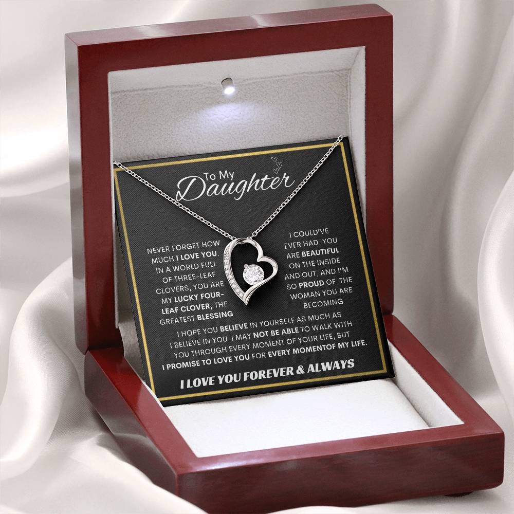 Forever Love Necklace Dad To My Daughter