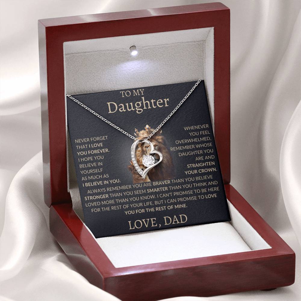 Forever Love Necklace Dad To My Daughter