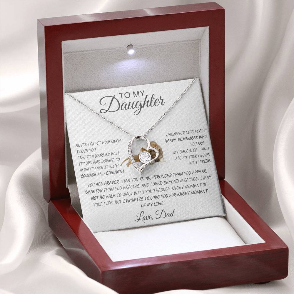 Forever Love Necklace Dad To My Daughter