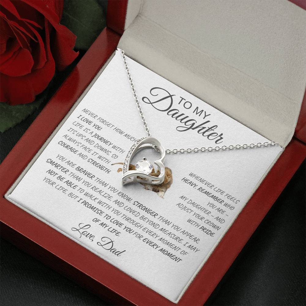 Forever Love Necklace Dad To My Daughter
