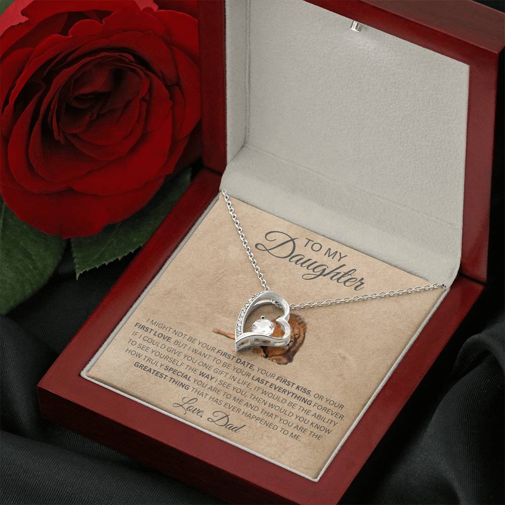 Forever Love Necklace Dad To My Daughter