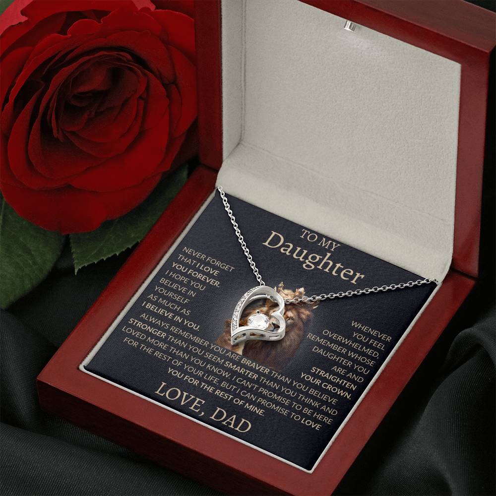 Forever Love Necklace Dad To My Daughter