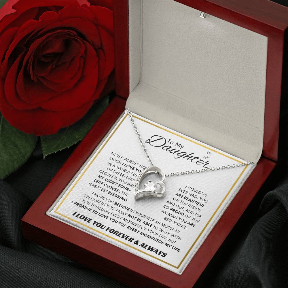 Forever Love Necklace Dad To My Daughter