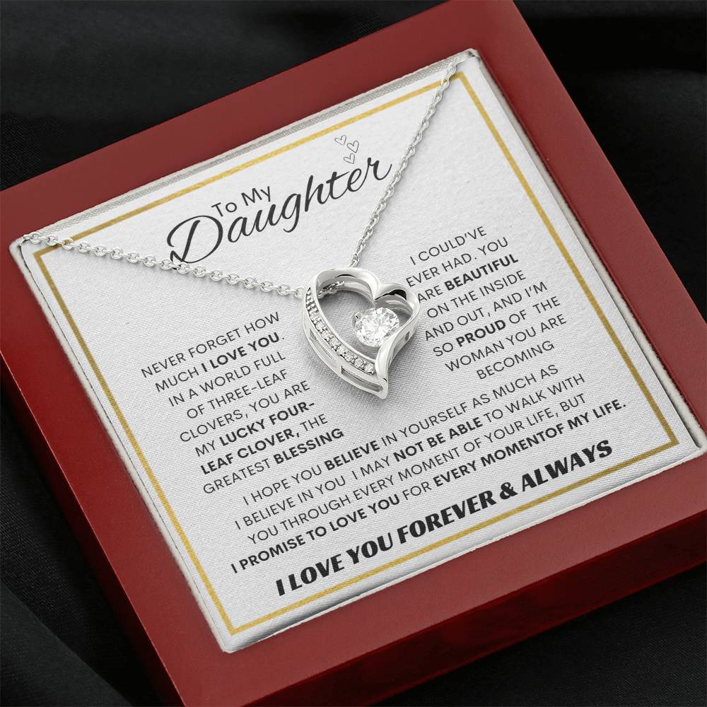 Forever Love Necklace Dad To My Daughter