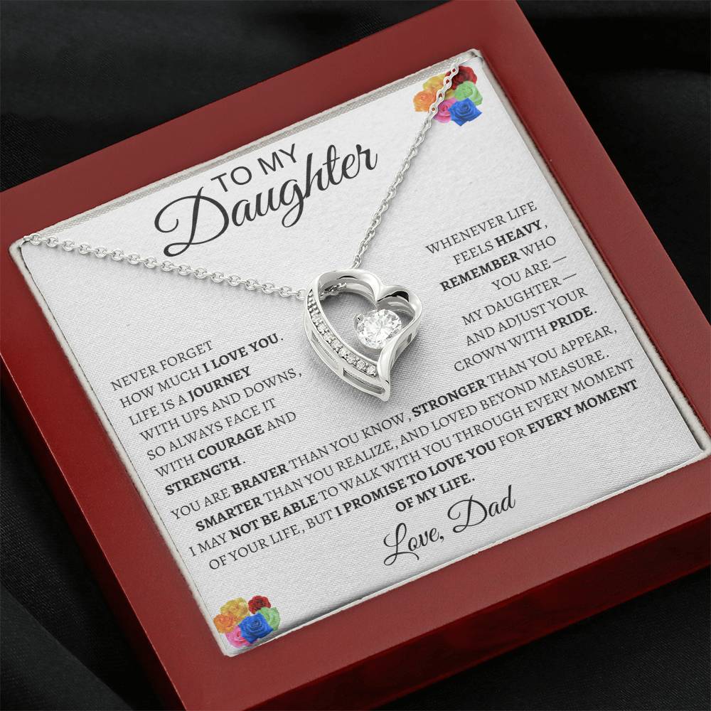 Forever Love Necklace Dad To My Daughter