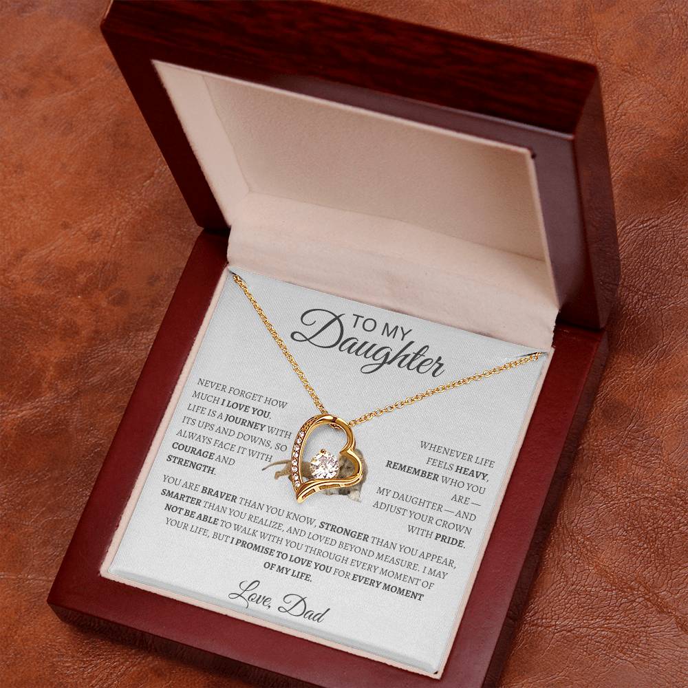 Forever Love Necklace Dad To My Daughter