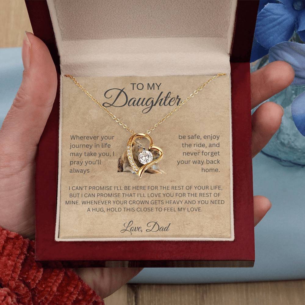 Forever Love Necklace Dad To My Daughter