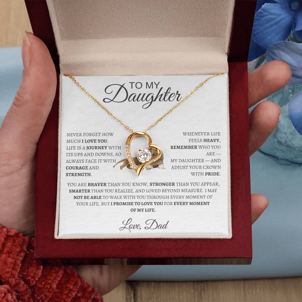 Forever Love Necklace Dad To My Daughter