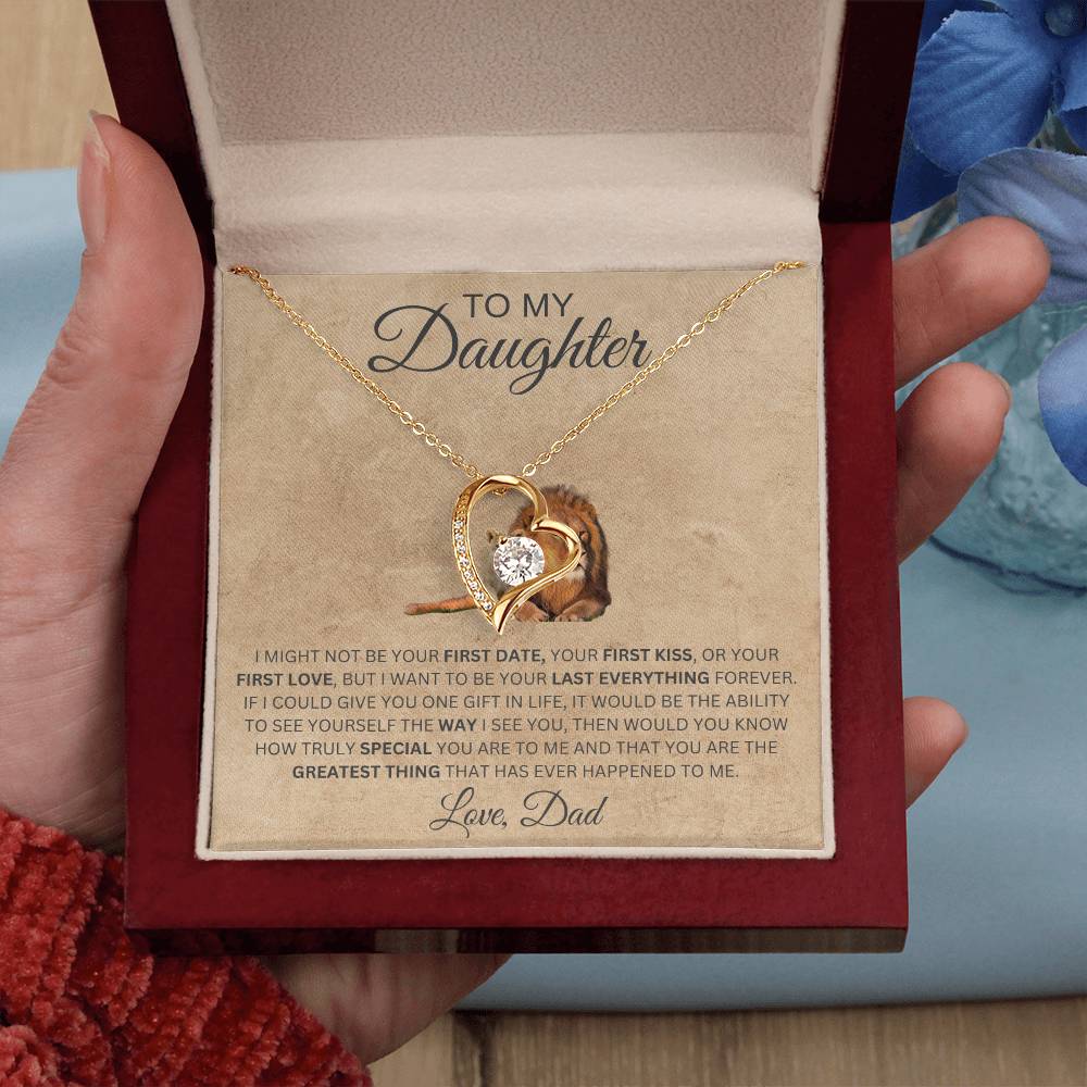 Forever Love Necklace Dad To My Daughter