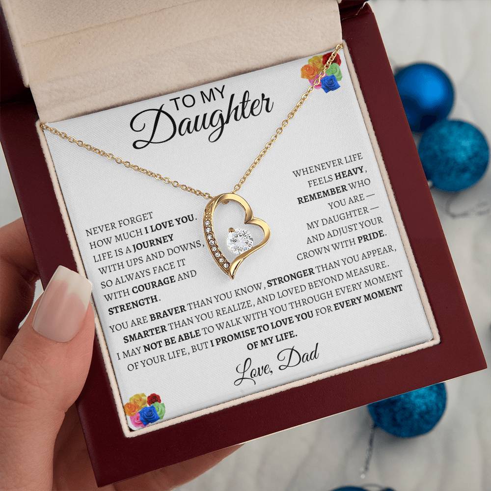 Forever Love Necklace Dad To My Daughter