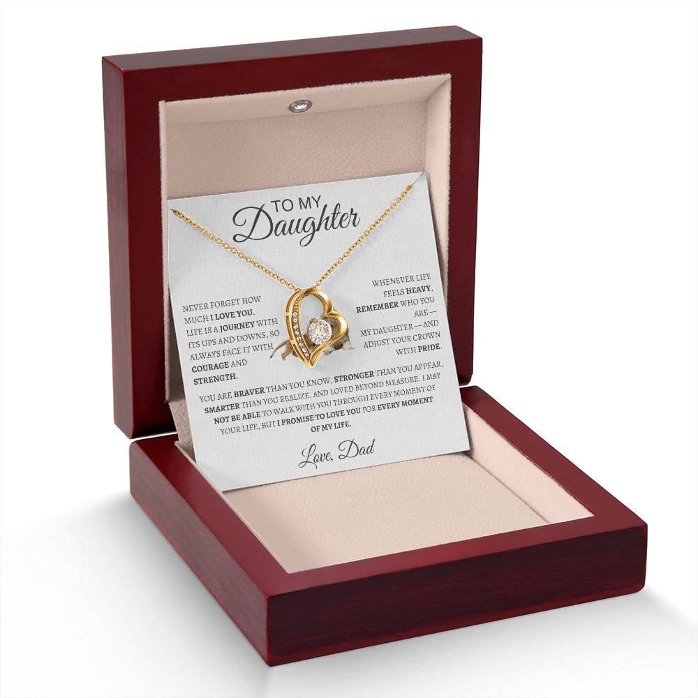 Forever Love Necklace Dad To My Daughter