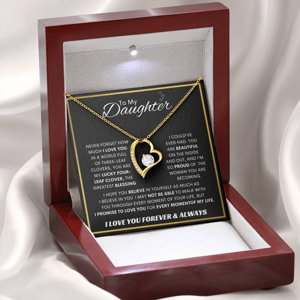 Forever Love Necklace Dad To My Daughter