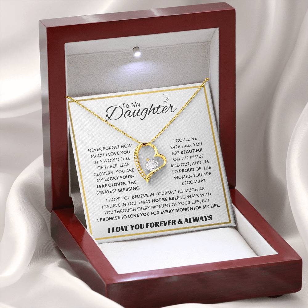 Forever Love Necklace Dad To My Daughter