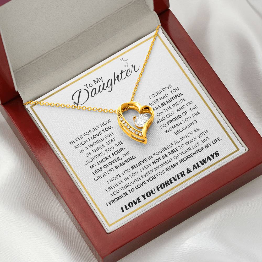 Forever Love Necklace Dad To My Daughter