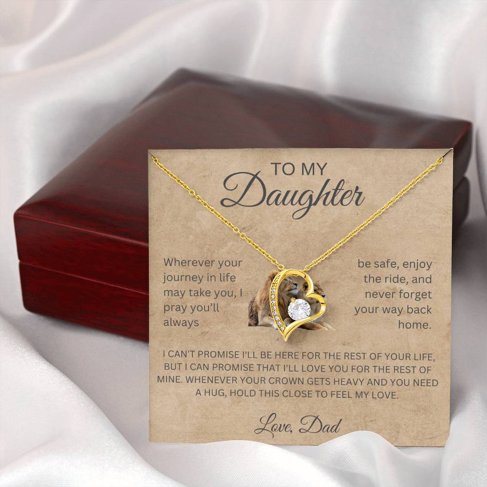 Forever Love Necklace Dad To My Daughter