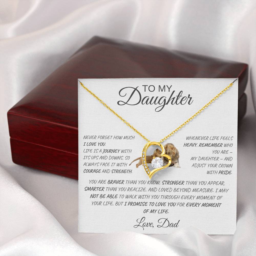 Forever Love Necklace Dad To My Daughter