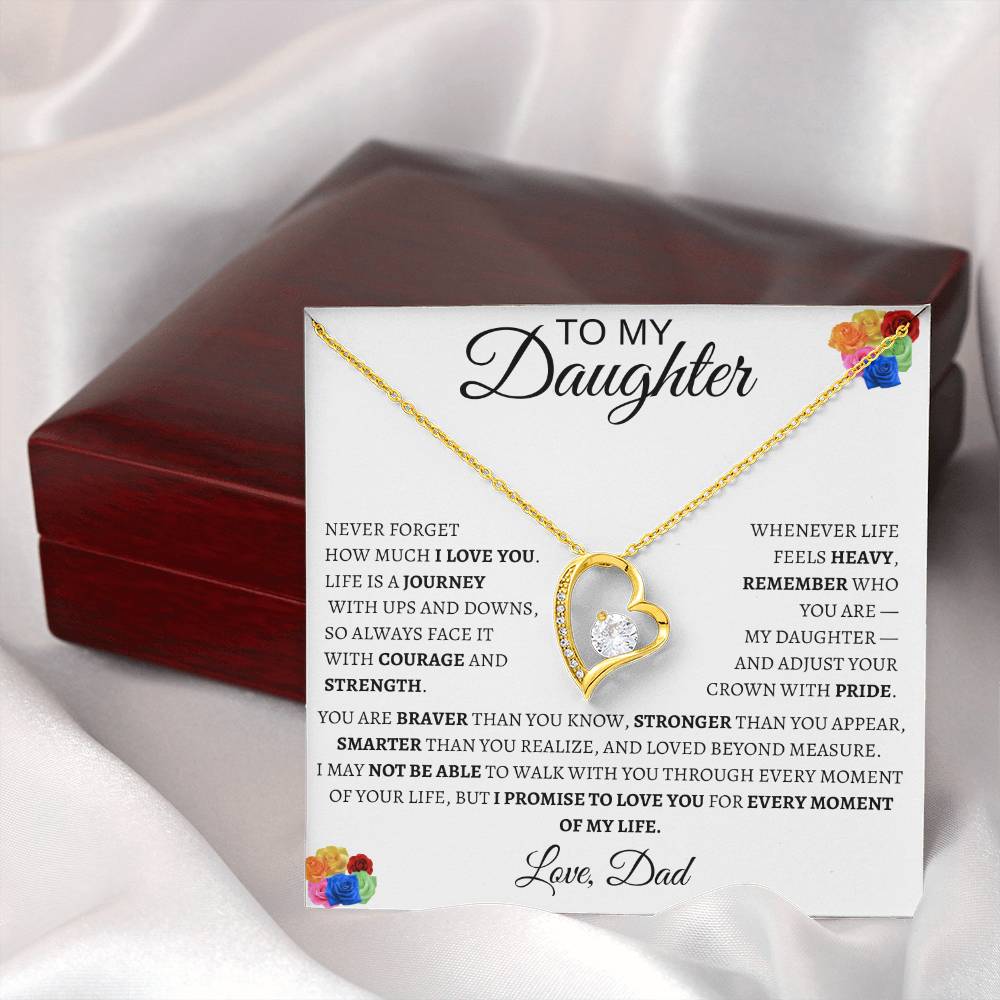 Forever Love Necklace Dad To My Daughter