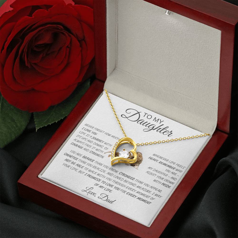 Forever Love Necklace Dad To My Daughter