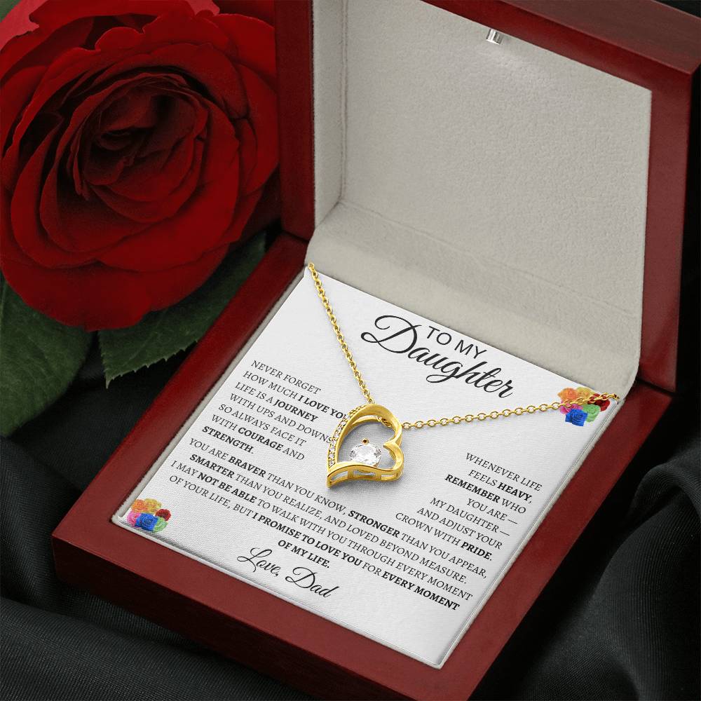 Forever Love Necklace Dad To My Daughter