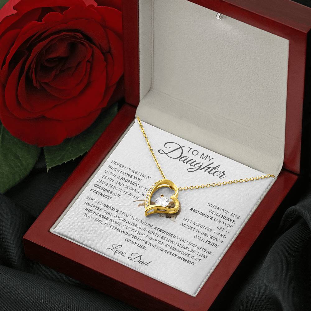 Forever Love Necklace Dad To My Daughter