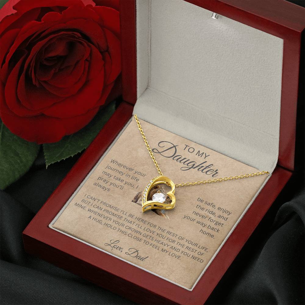 Forever Love Necklace Dad To My Daughter