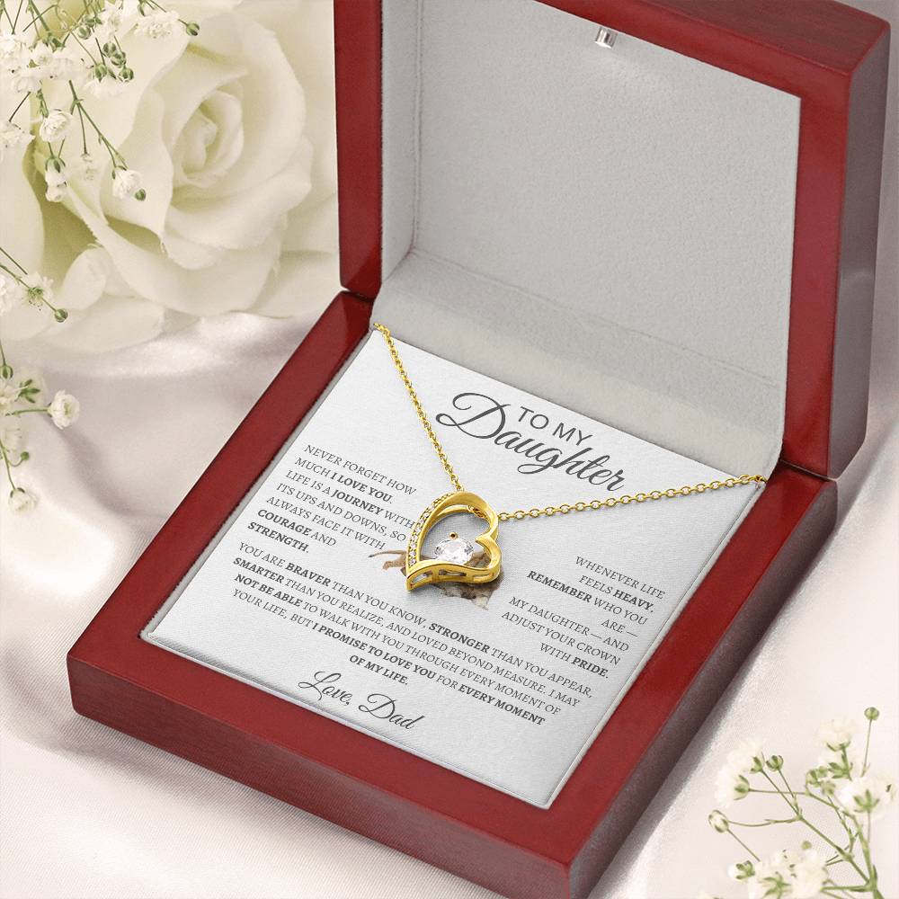 Forever Love Necklace Dad To My Daughter