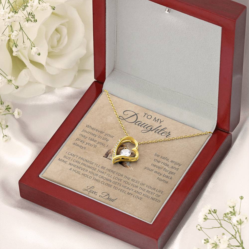 Forever Love Necklace Dad To My Daughter