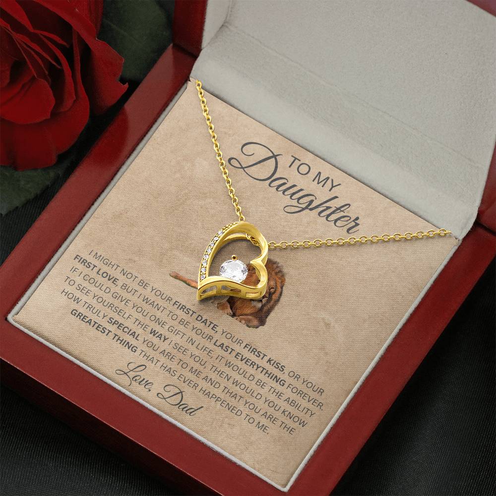 Forever Love Necklace Dad To My Daughter