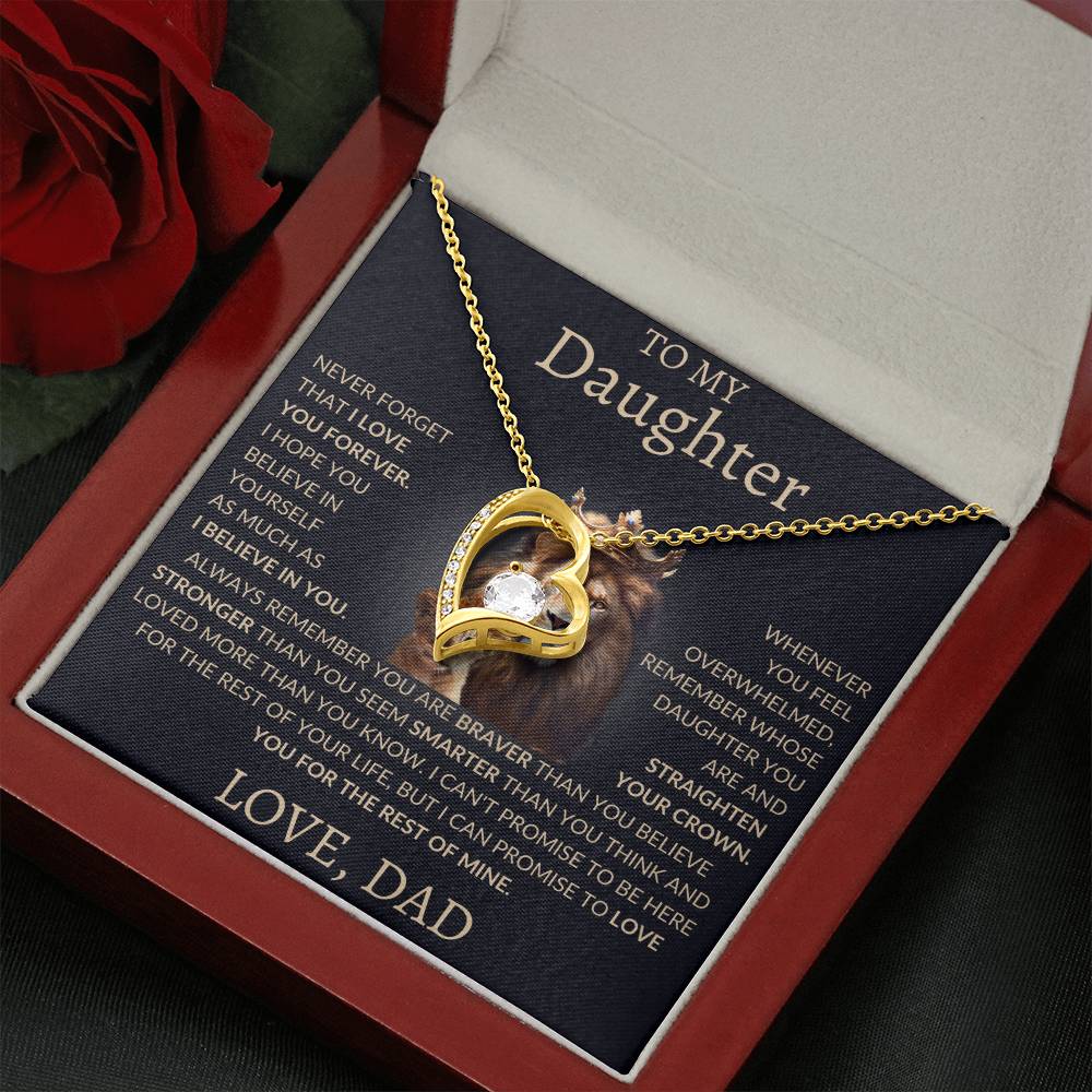 Forever Love Necklace Dad To My Daughter