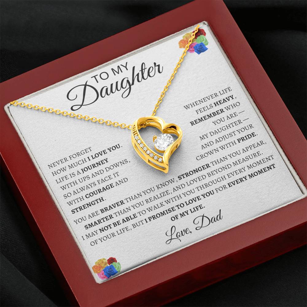 Forever Love Necklace Dad To My Daughter