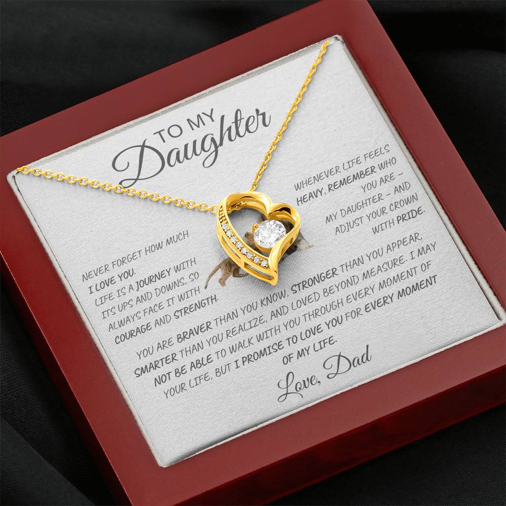 Forever Love Necklace Dad To My Daughter