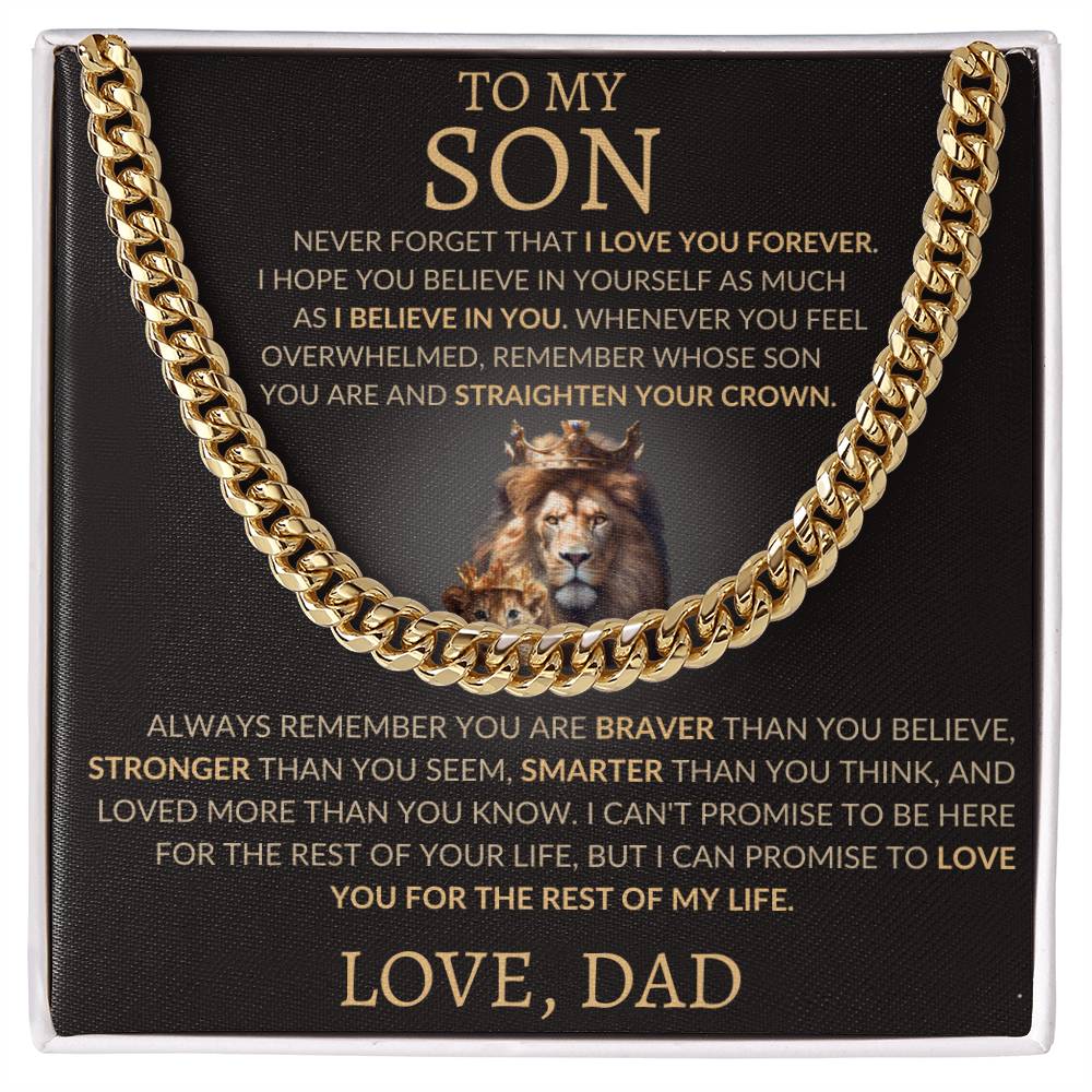Cuban Link Chain Dad To My Son