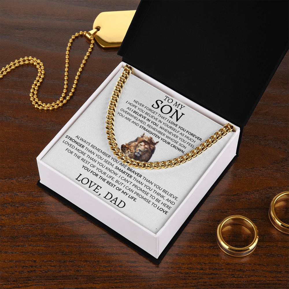 Cuban Link Chain Dad To My Son