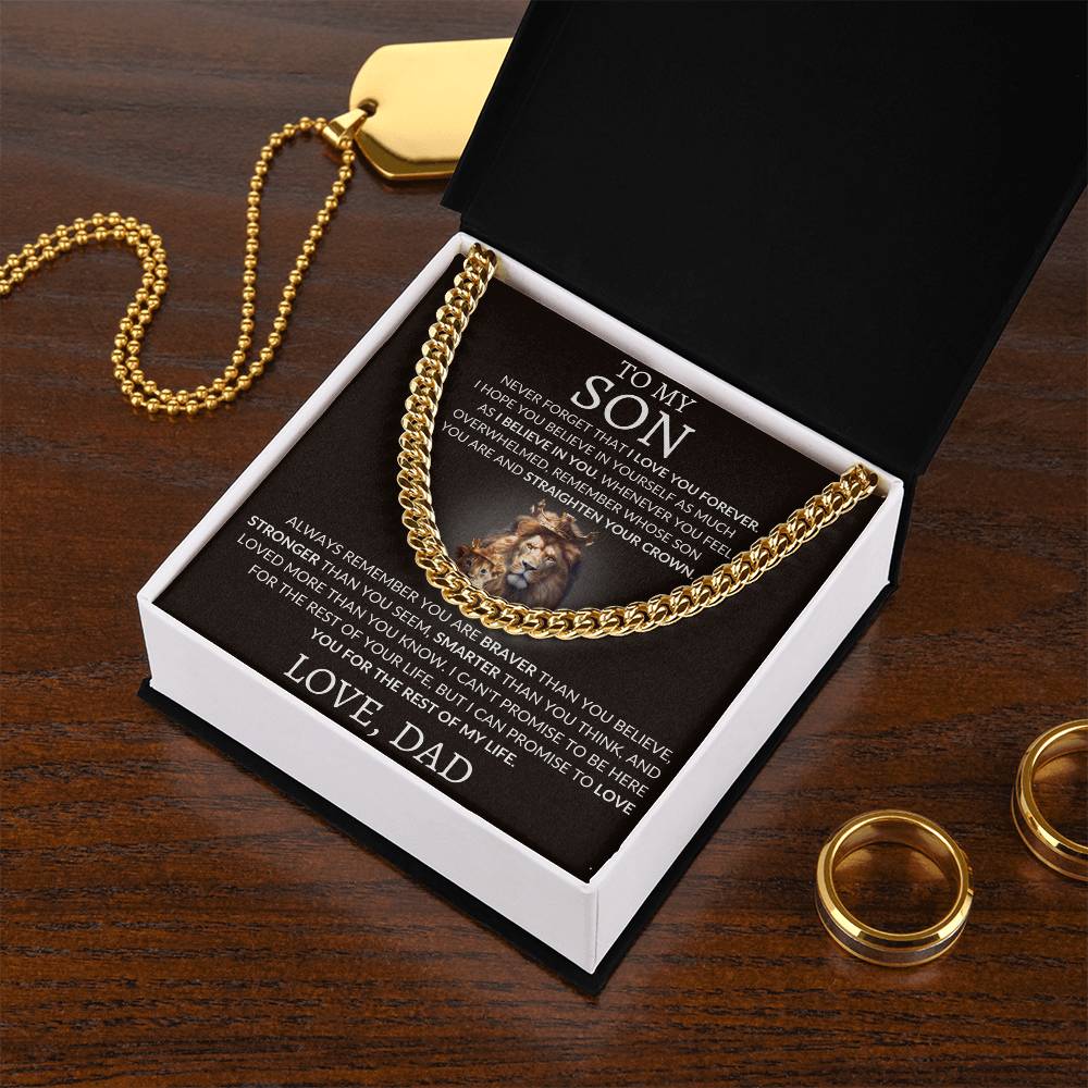 Cuban Link Chain Dad To My Son