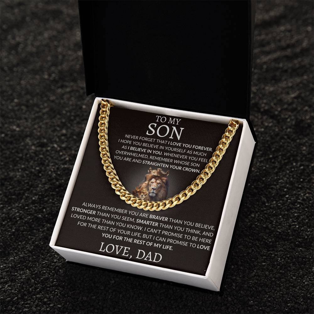 Cuban Link Chain Dad To My Son