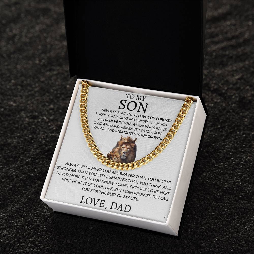 Cuban Link Chain Dad To My Son