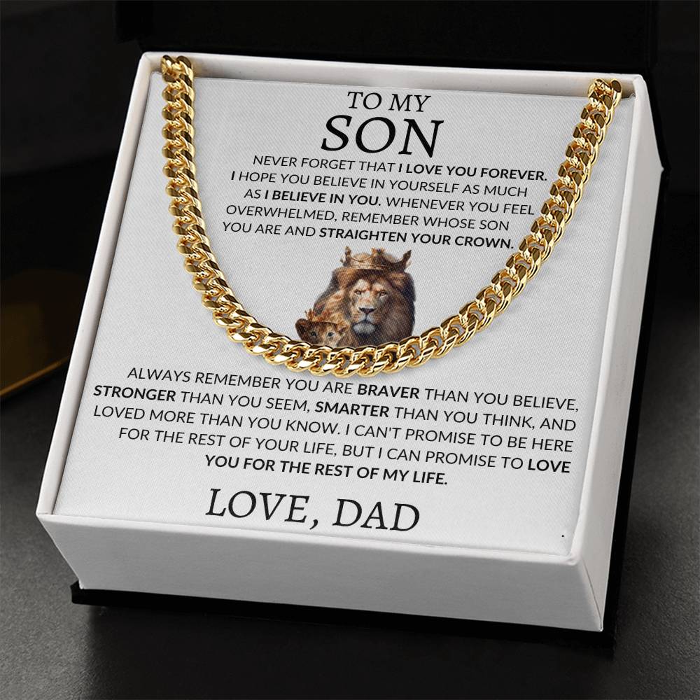 Cuban Link Chain Dad To My Son