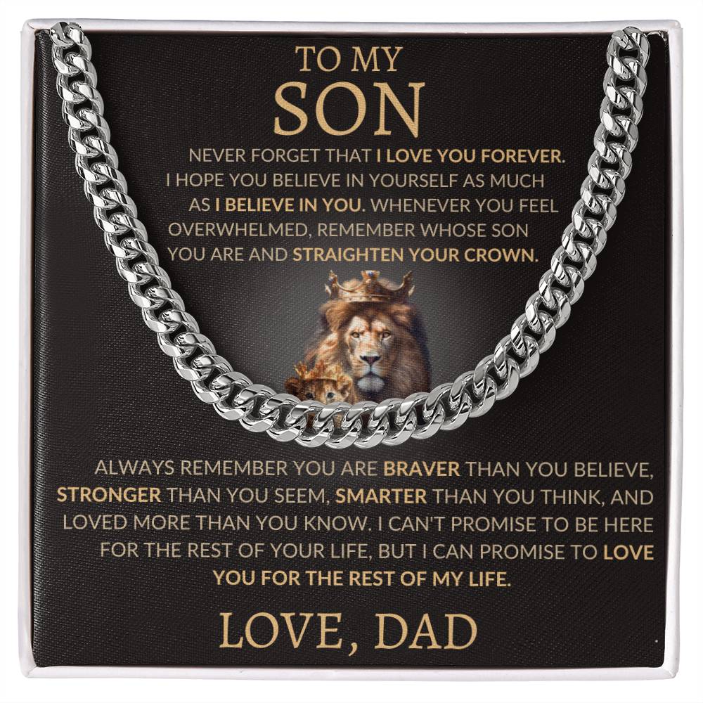 Cuban Link Chain Dad To My Son