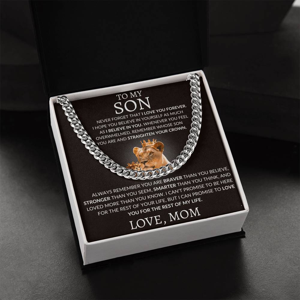 Cuban Link Chain Mom To My Son