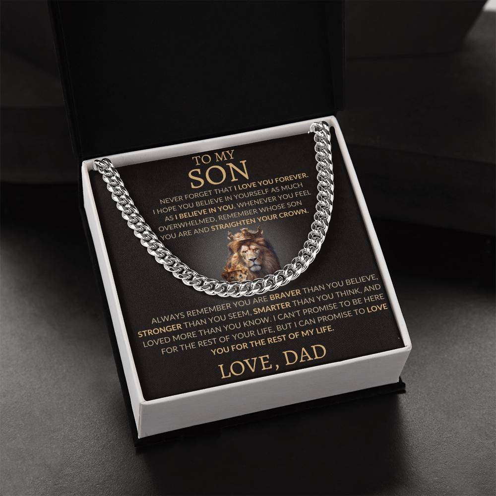 Cuban Link Chain Dad To My Son
