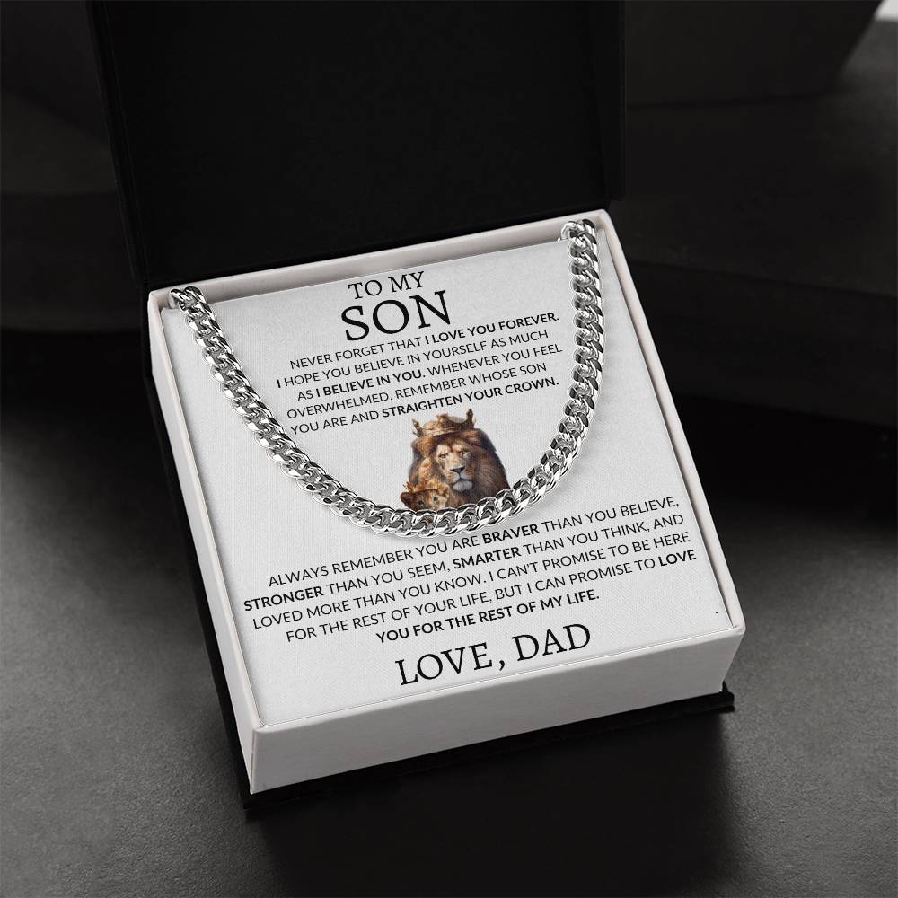 Cuban Link Chain Dad To My Son